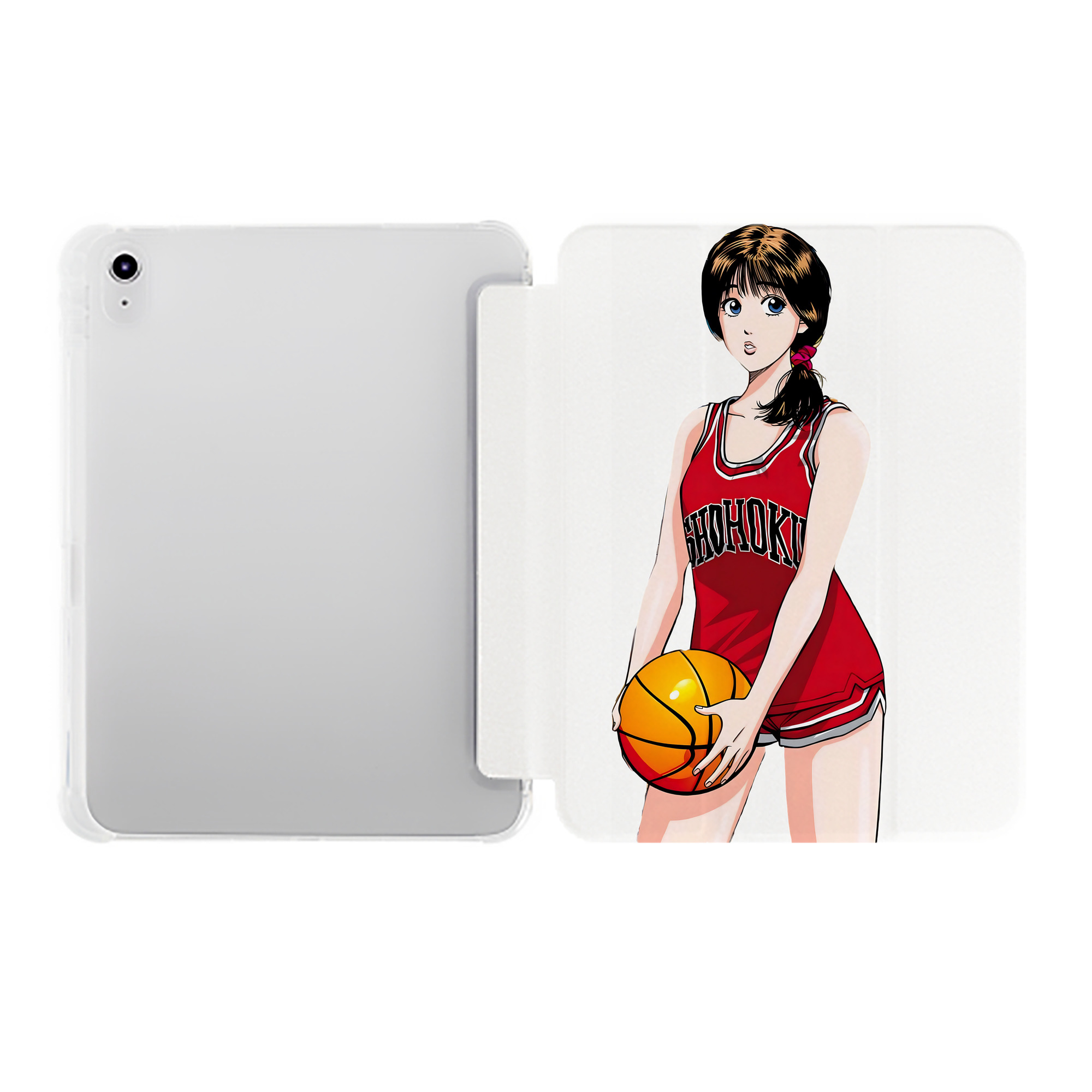 （画像用） SLAM DUNK／スラムダンク IPad ケース ペン収納付き 三つ折りスタンド PUレザー×シリコン 対応機種9.5/10.5/10.9インチ
